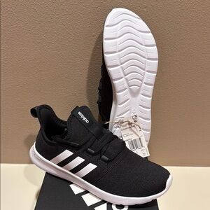 Adidas Cloudfoam Pure 2.0 Women’s Running Shoes Black w/White Stripes H04753-Z30